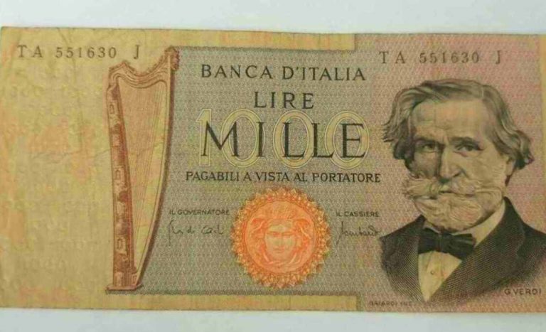 Quanto Vale Una Banconota Da 1000 Lire Del 1990