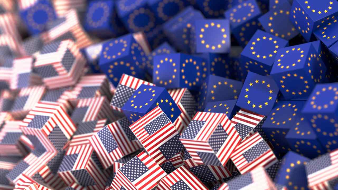 bandiere UE USA