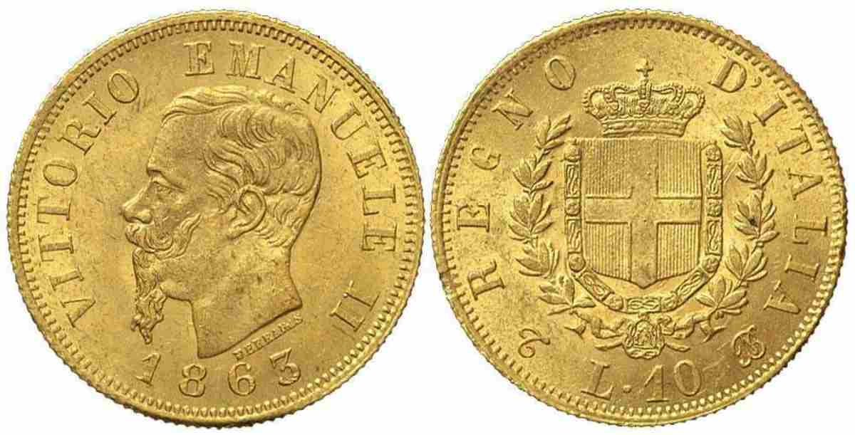 10 lire oro Vittorio Emanuele 