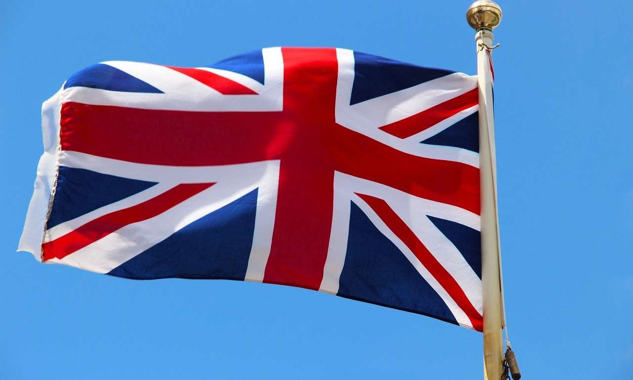 Vivere in Inghilterra bandiera