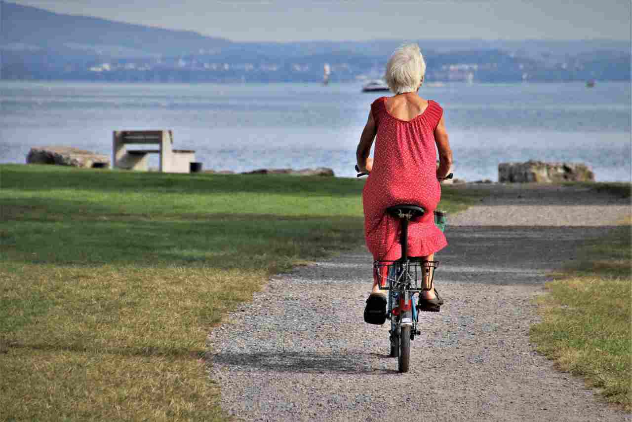 pensionamento donna bici
