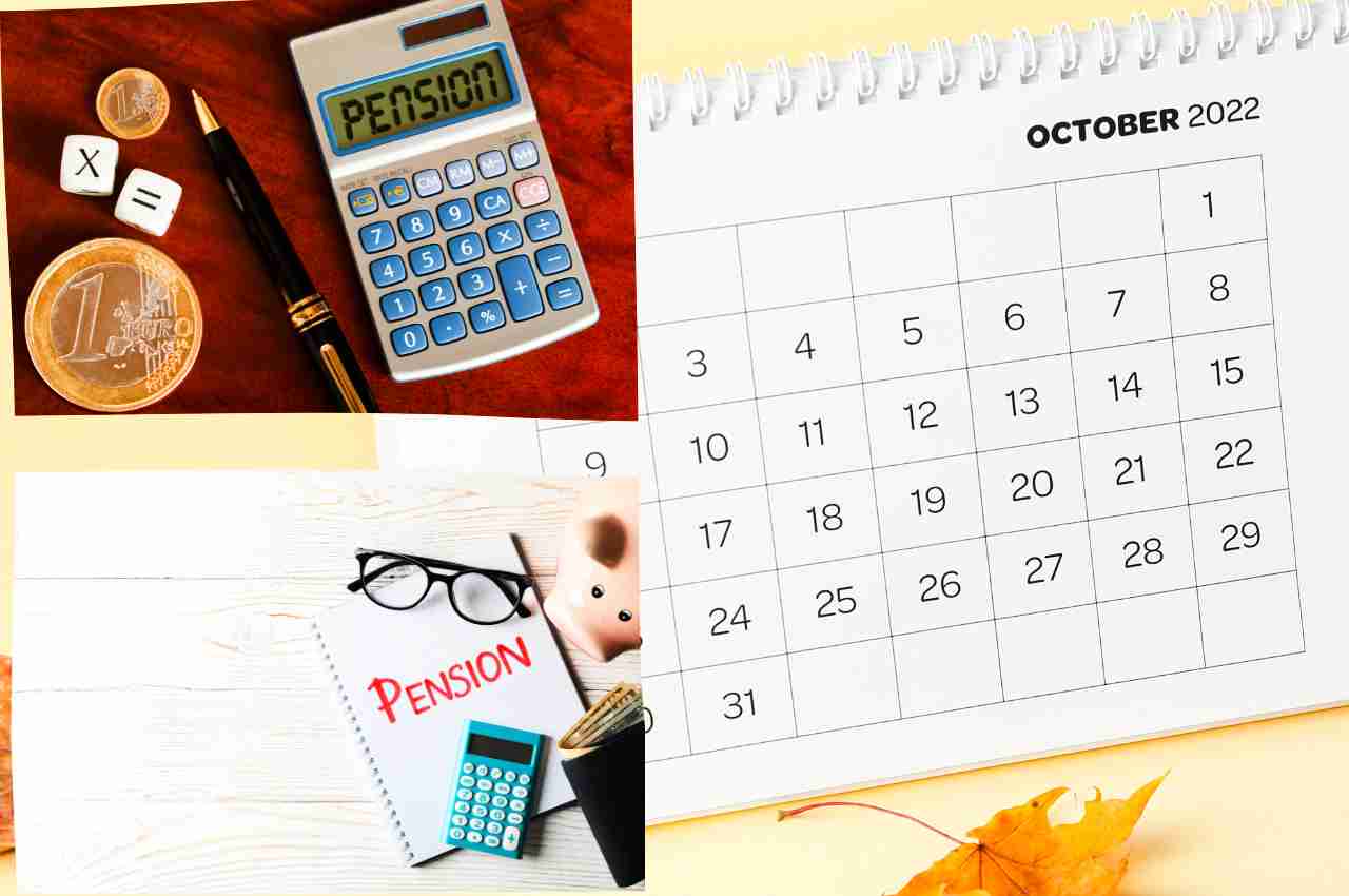 calendario pensioni ottobre 2022