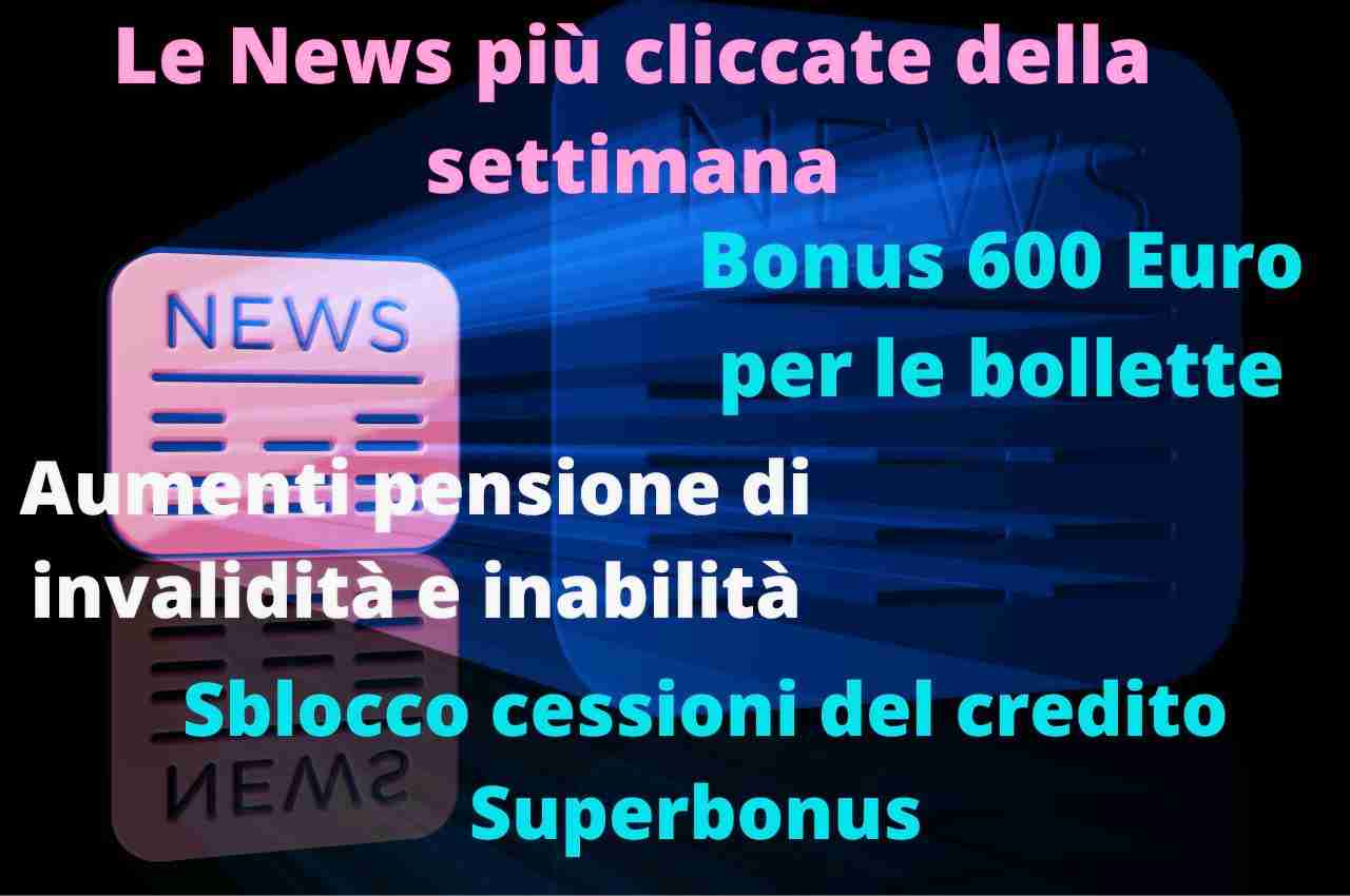 Bonus 600 Euro per le bollette