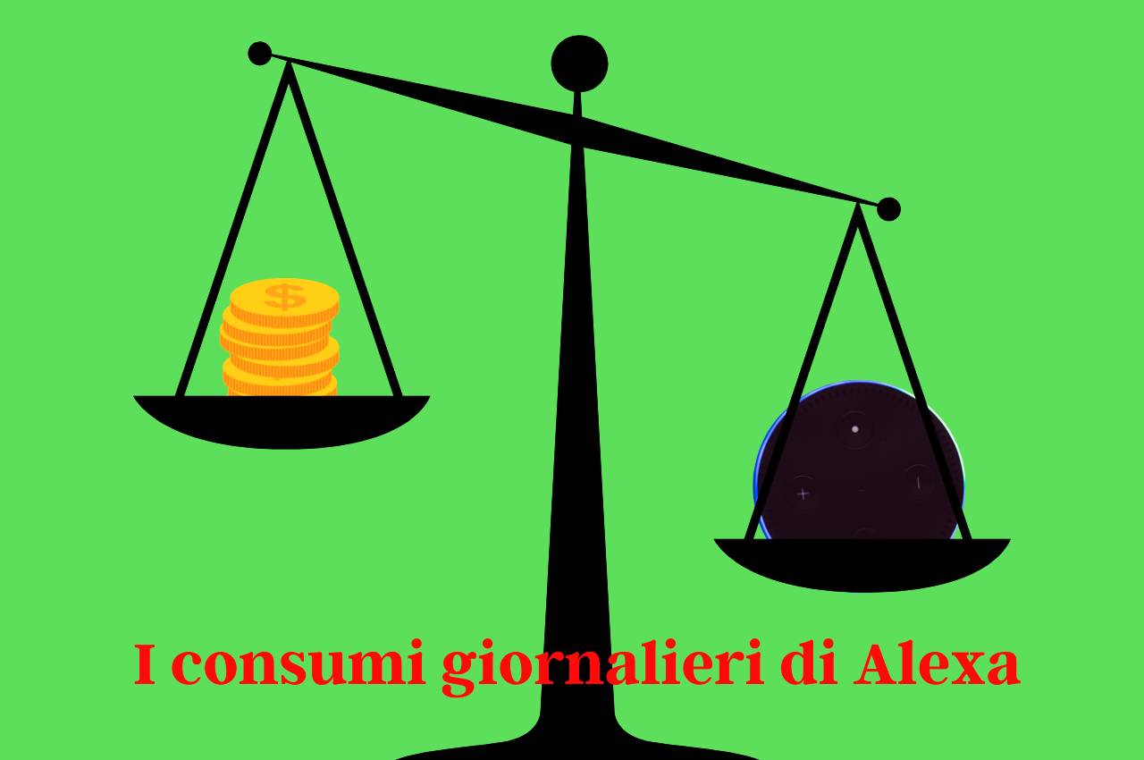 I consumi giornalieri di Alexa: