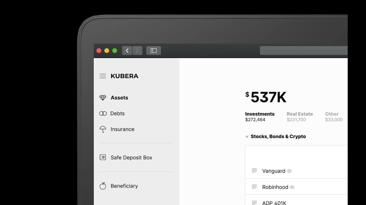 kubera portfolio manager