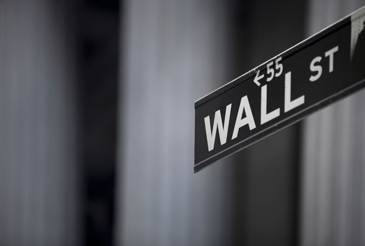 Insegna strada Wall Street