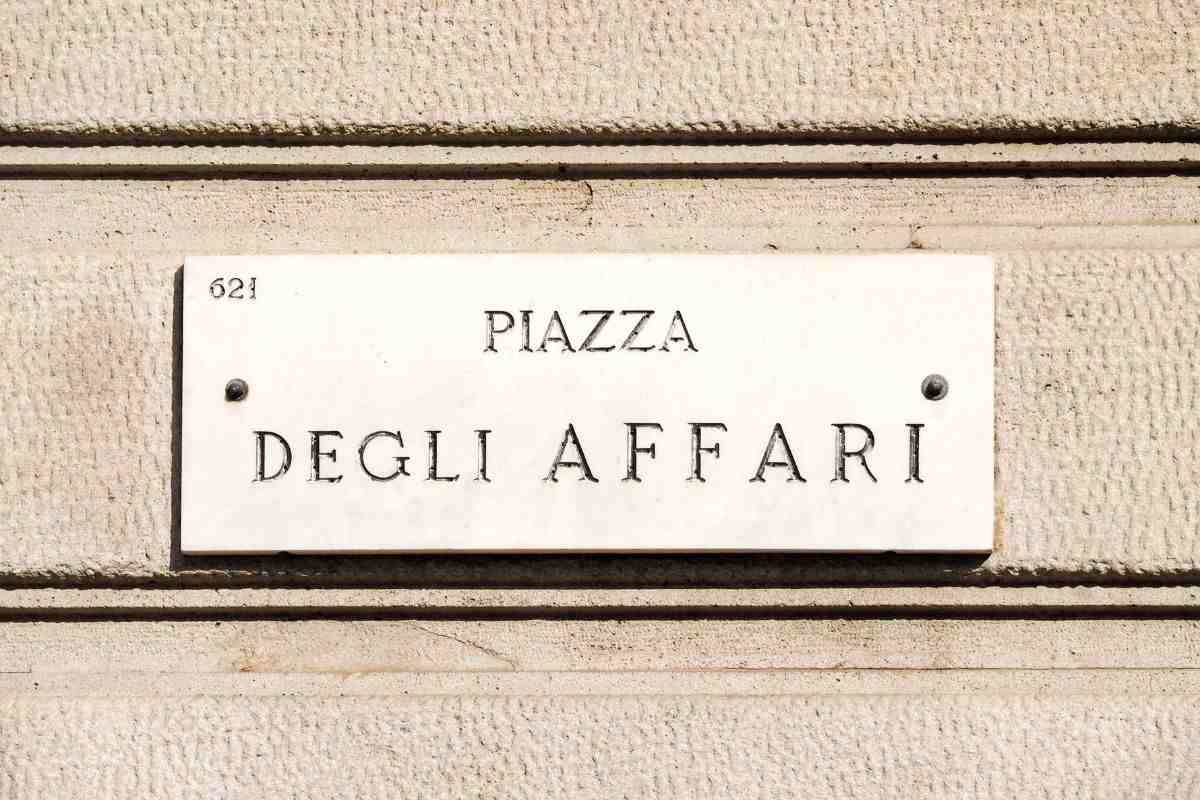 Insegna Piazza Affari