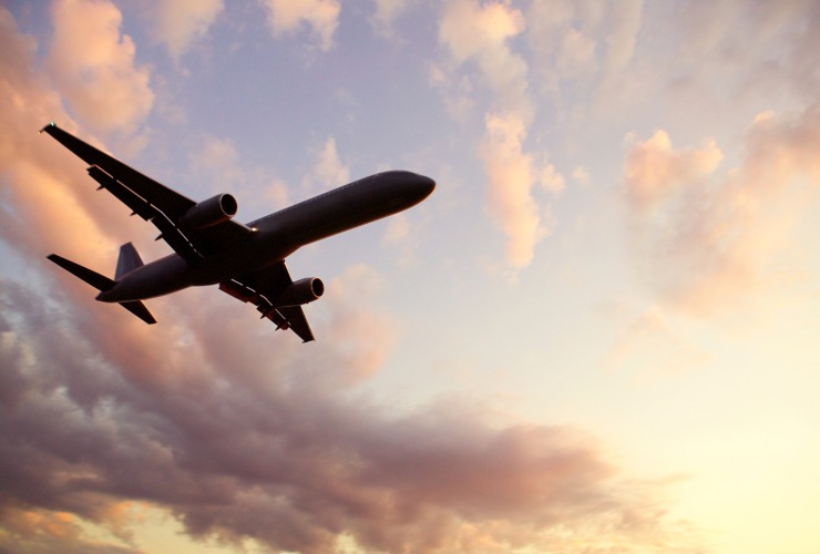 Aereo in volo