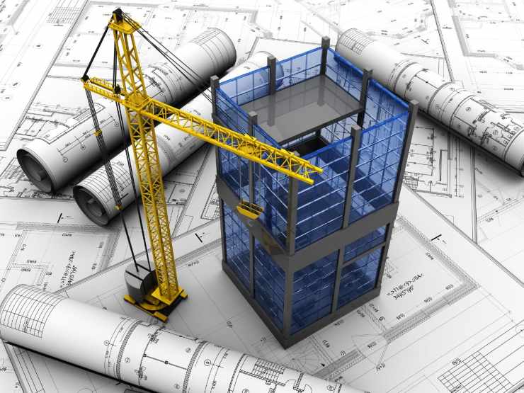 schema e costruzione in miniatura digitalizzata