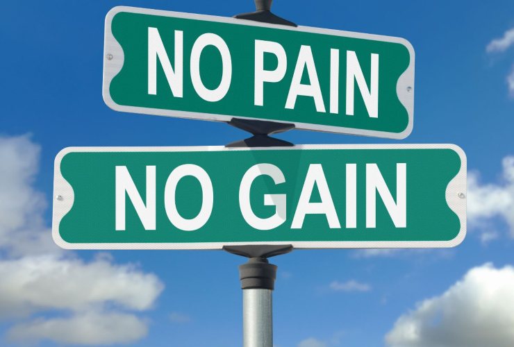 Scritta No pain No gain