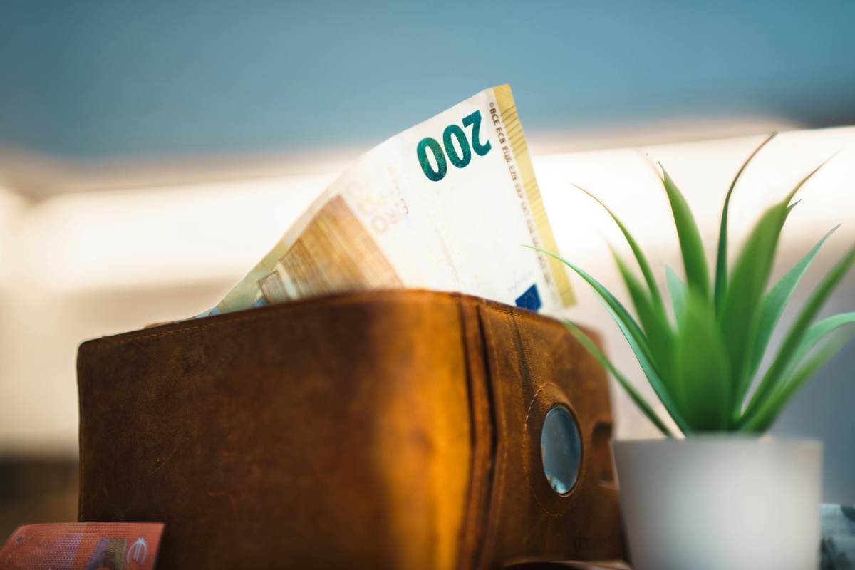 banconota 200 euro con piante