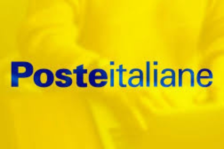 scritta poste italiane su sfondo giallo