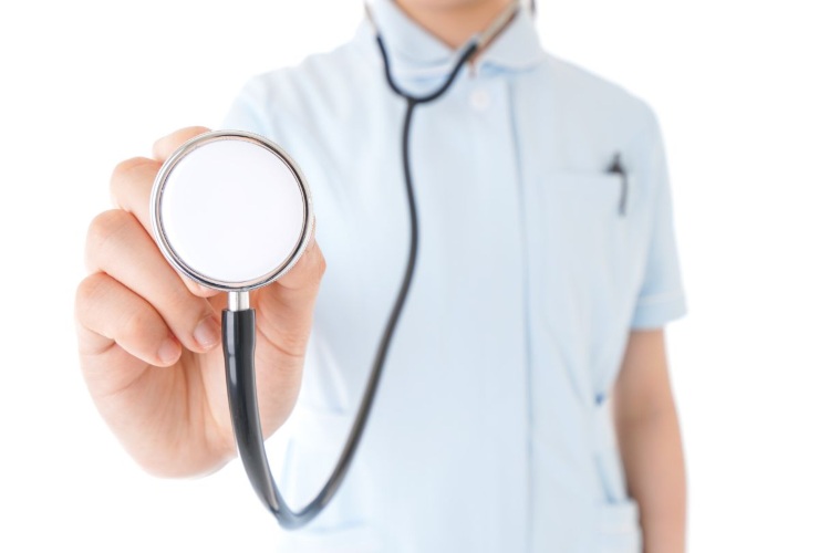 Medico dell'INAIL durante una visita fiscale