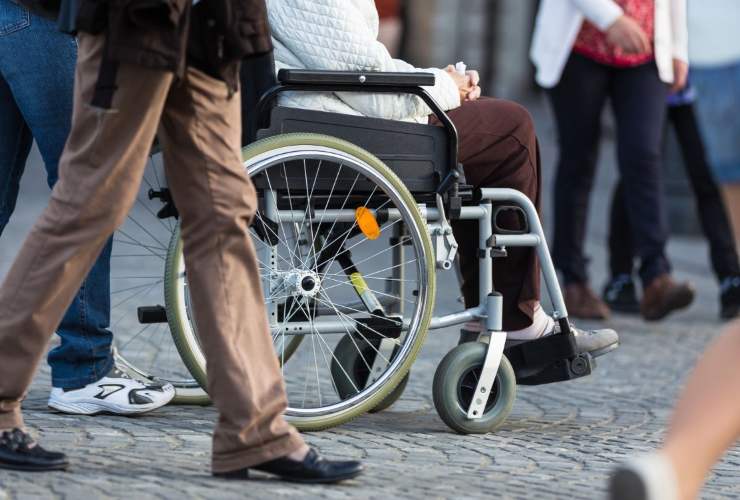 Disabile con accompagnatore