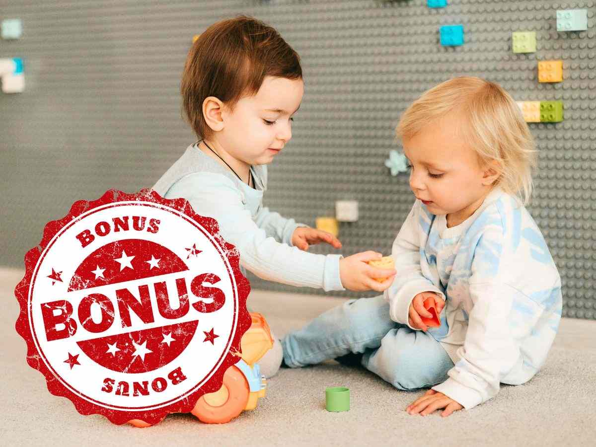 bambini al nido e logo Bonus