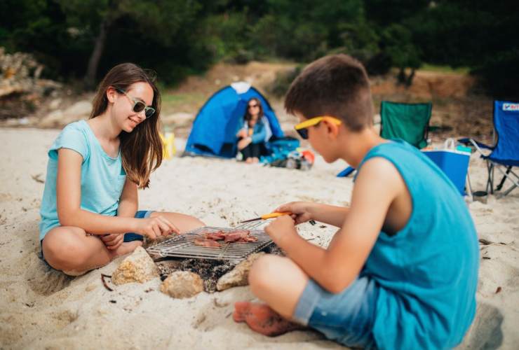 Persone in spiaggia