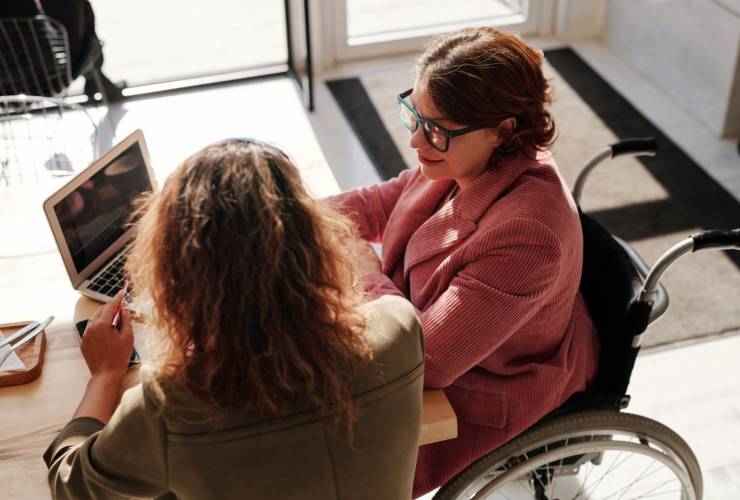 Disabile con accompagnatore