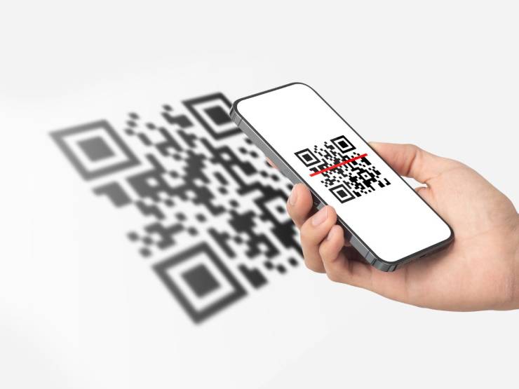 telefono inquadra Qr code