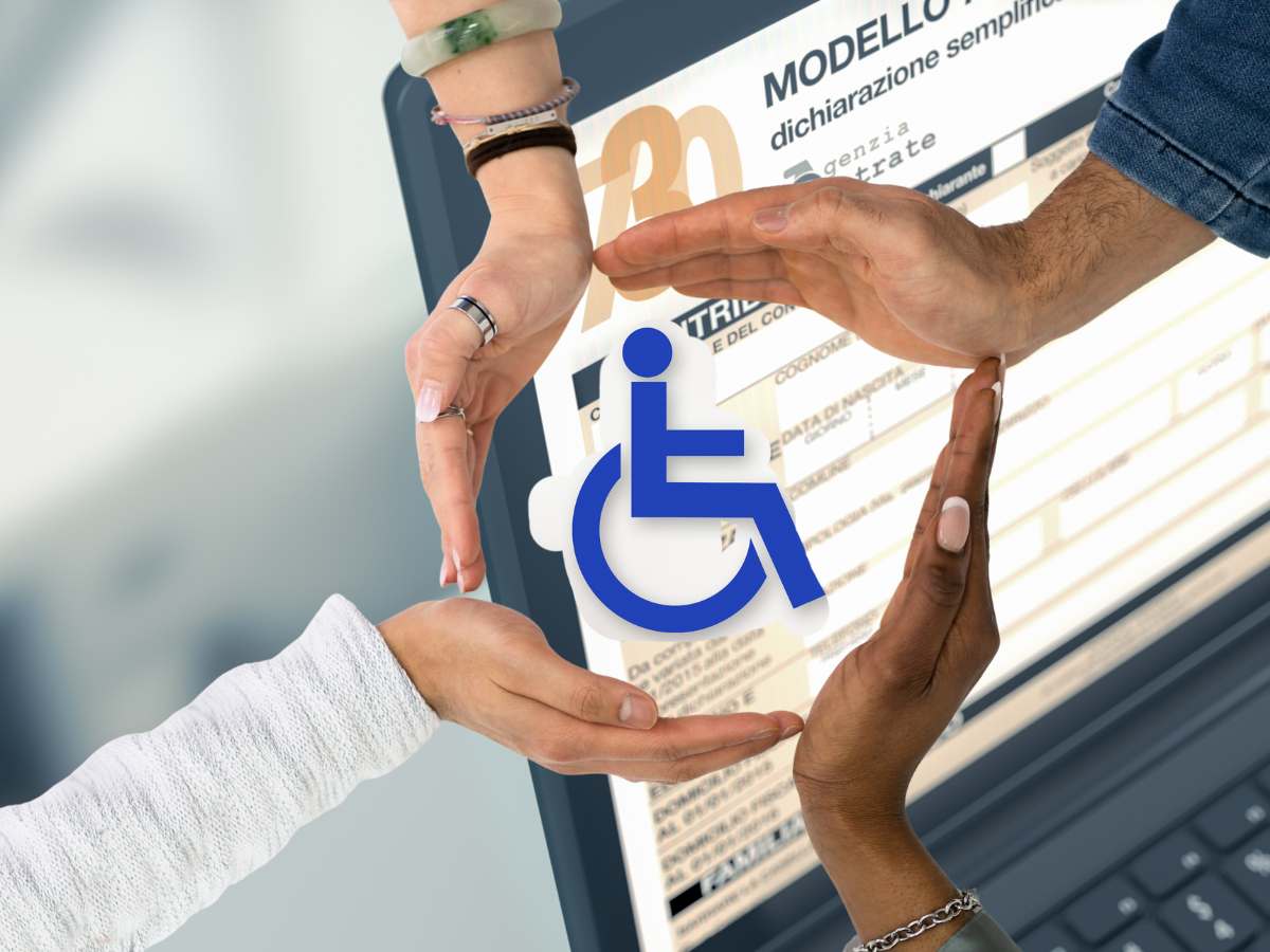 assegno sociale invalidità 730