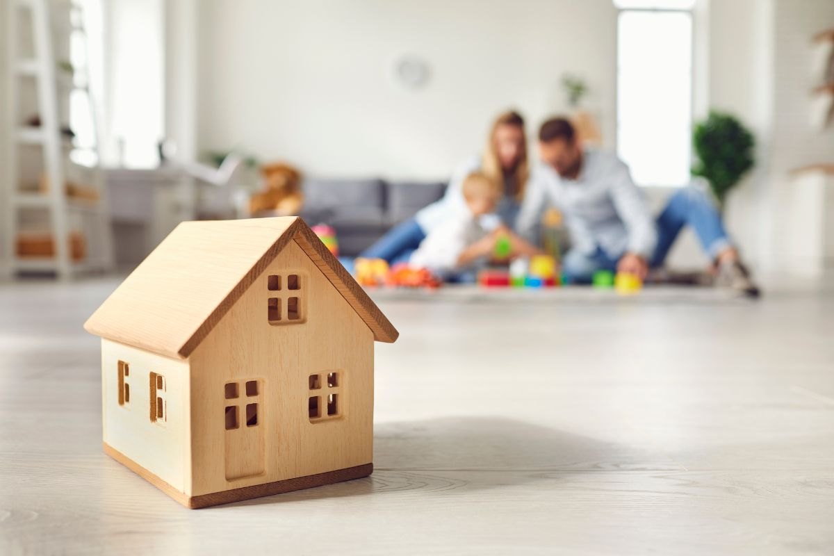 miniatura casa e famiglia