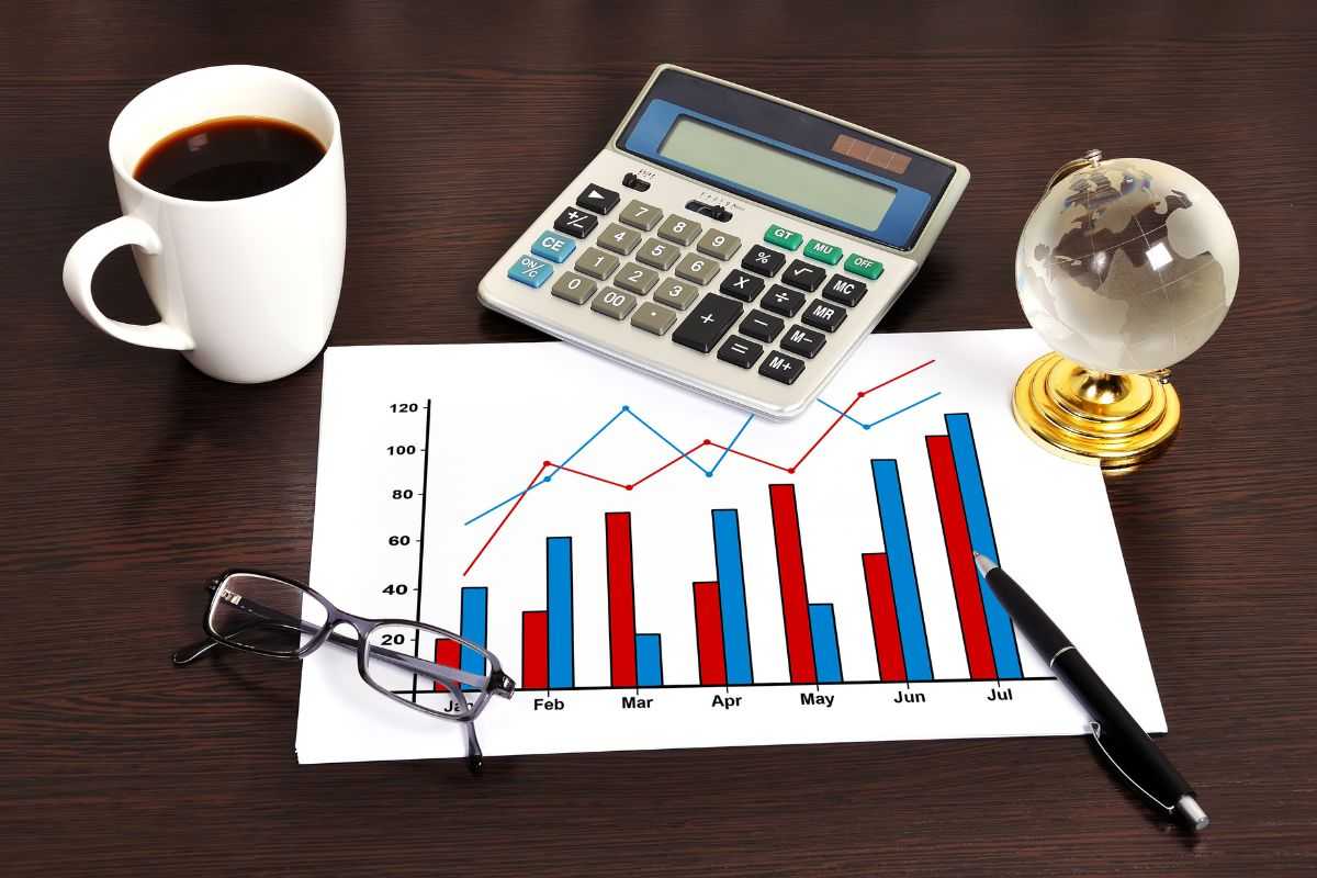 Analisi dati, caffè e calcolatrice