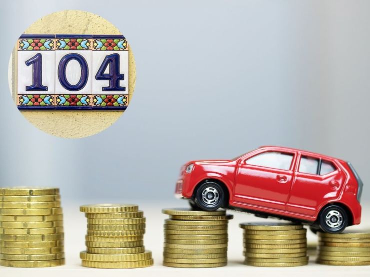 Monete e modellino auto