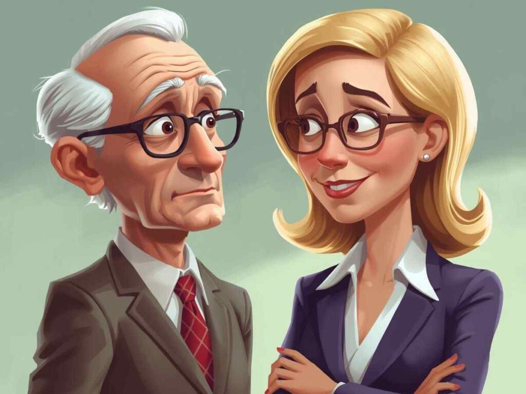 uomo che chiede ad una donna cosa fare