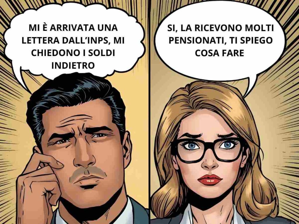 Uomo che fa una domanda ad una donna